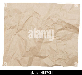 crumpled brown paper Stock Photo