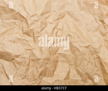 brown wrinkled paper Stock Photo