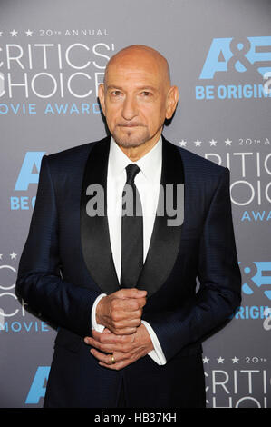 Sir Ben Kingsley attends the 20th Critics' Choice Movie Awards at the Hollywood Palladium on January 15, 2015 in Hollywood, California. Stock Photo