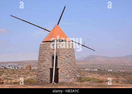 Classic Vintage Windmill Building Stock Photo