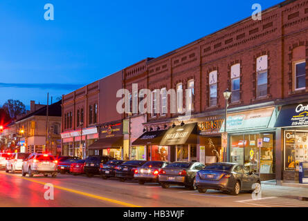 Downtown Paris along Main Street (Grand River Street) in Paris, Ontario ...