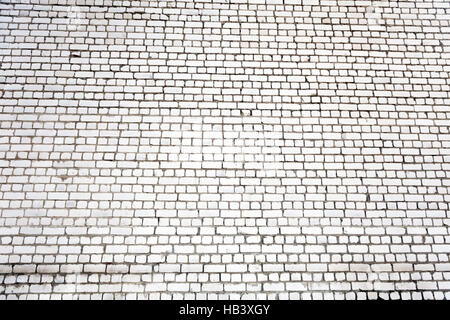 White grunge brick wall background Stock Photo