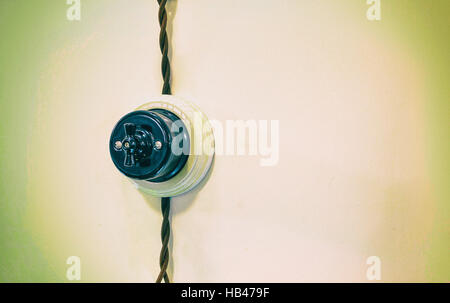old electric switches Stock Photo