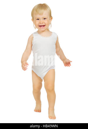 Little baby isolated on white Stock Photo