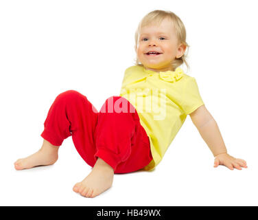 Little baby isolated on white Stock Photo