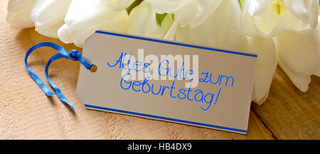 Alles Gute zum Geburtstag   card. Stock Photo