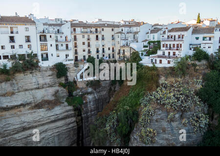 Partial view of the city of Ronda, monumental town, Malaga, Spain Stock Photo