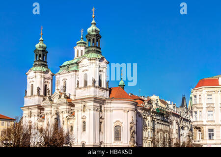 Saint Nicholas church in Prague Stock Photo
