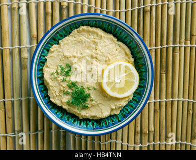 Limon Soslu Humus Stock Photo