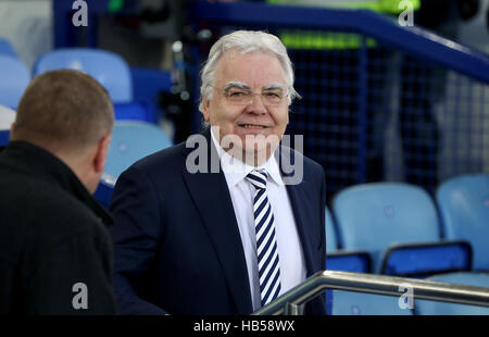 Everton chairman Bill Kenwright during the Premier League match at Goodison Park, Liverpool. Stock Photo
