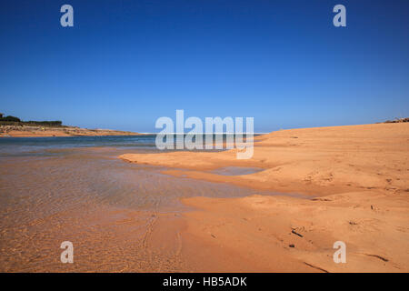 Liencres dunes nature reserve in the Cantabrian sea Stock Photo