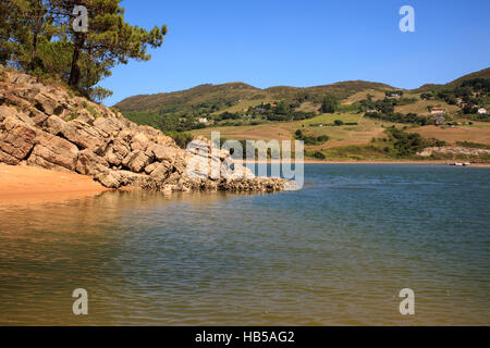 Liencres dunes nature reserve in the Cantabrian sea Stock Photo