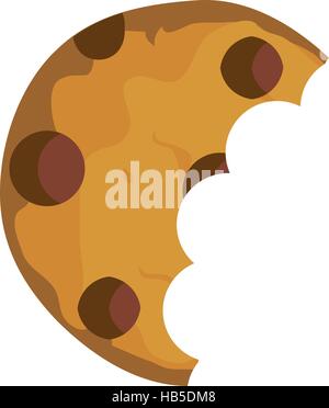 vector illustration of a broken cookie background Stock Vector