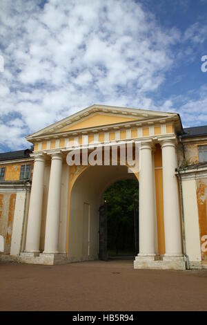 Palace, a front yard. Museum-Estate Arkhangelskoye. Russia, Moscow region Stock Photo