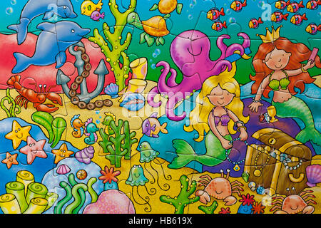 who's under the sea talkabout first puzzle - jigsaw puzzle by Orchard Toys Stock Photo