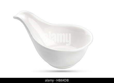 Empty bowl isolated on white background Stock Photo