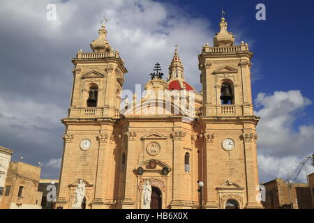 Xaghra Parish Church, Malta Stock Photo