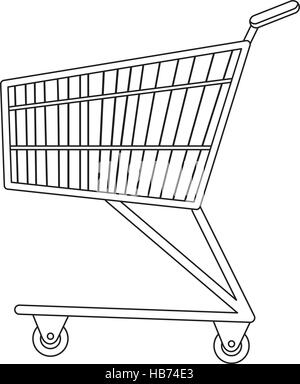 Continuous line drawing of trolley for shopping illustration 2781315 Vector  Art at Vecteezy