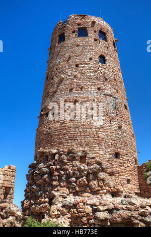 Watch Tower, Desert View Point, South Rim, Grand Canyon National Park, UNESCO World Heritage Site, Arizona, USA Stock Photo