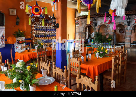 Small Mexican restaurant interior Stock Photo