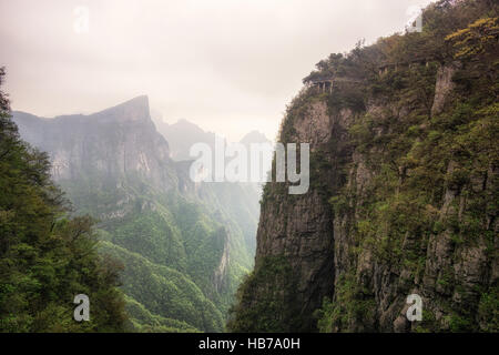 tianmen mountain landscape and viewpoint Stock Photo