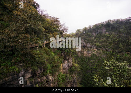 tianmen mountain landscape and viewpoint Stock Photo