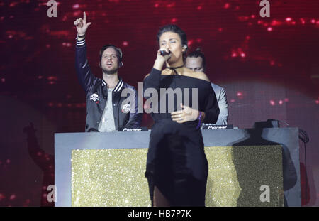 Sigma on stage at Capital's Jingle Bell Ball with Coca-Cola at London's O2 arena. PRESS ASSOCIATION Photo. Picture date: Sunday 4th December 2016. Photo credit should read: Yui Mok/PA Wire Stock Photo