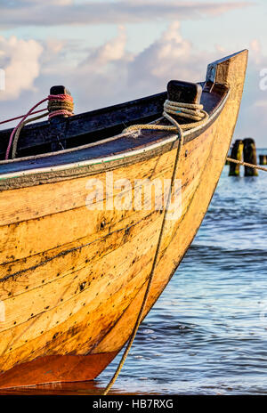 Small Wooden Boat (painted)