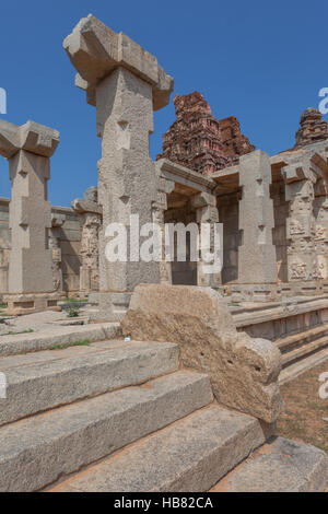 Vitthala temple, A UNESCO World Heritage Site, Hampi, Karnataka India Stock Photo