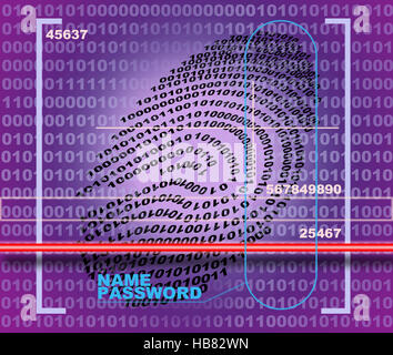 Fingerprint scanner Stock Photo