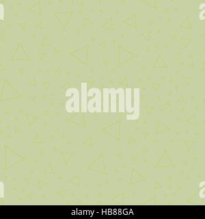 Seamless pattern with triangles on green Stock Vector