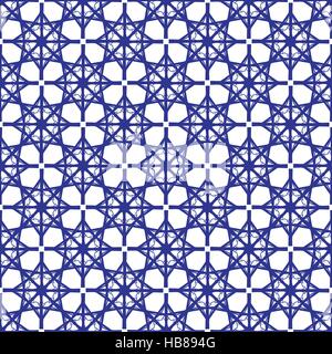 Seamless pattern with blue figures Stock Vector