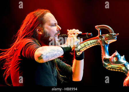 Jonathan Davis frontman of the band Korn Stock Photo