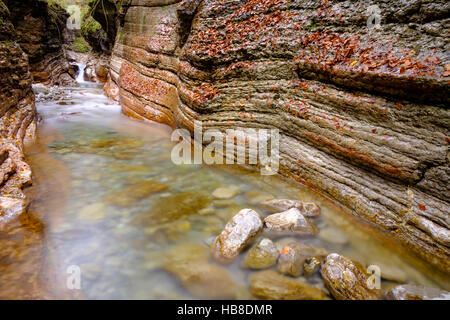 Gorge, stream, Taugl, Tauglbach, Tauglbachklamm, Hallein District, Salzburg, Austria