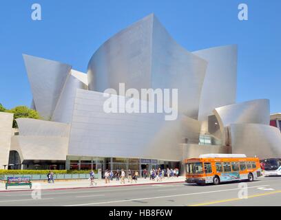 LA Phil, Los Angeles Philharmonic, Walt Disney Concert Hall, architect Frank Gehry, Downtown, Los Angeles, Stock Photo