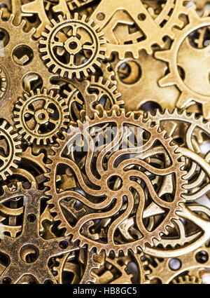 Vintage Mechanical Cogwheel Gears Wheels Stock Photo