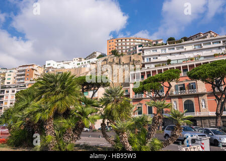 Street view of italian architecture in Naples, the capital city of Campania region in Italy Stock Photo