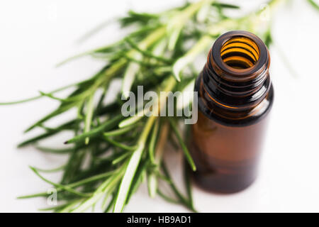 Rosemary essential oil Stock Photo