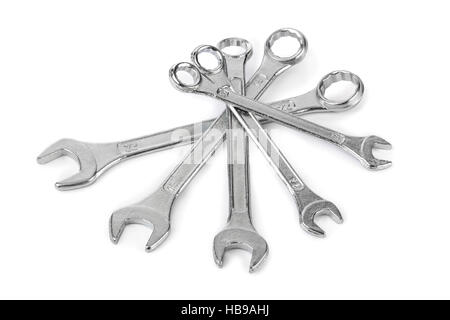 Set of wrenches Stock Photo
