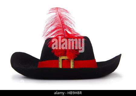 Pirate hat isolated on white Stock Photo