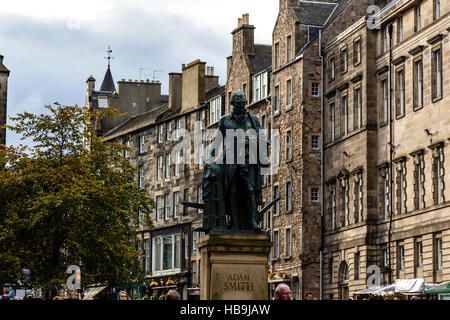 Statue of Adam Smith, economist, Edinburgh, Scotland Stock Photo