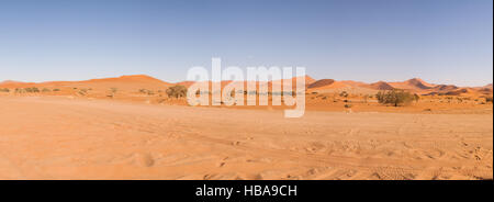 Panorama of Dunes in Namib Desert, Namibia Stock Photo