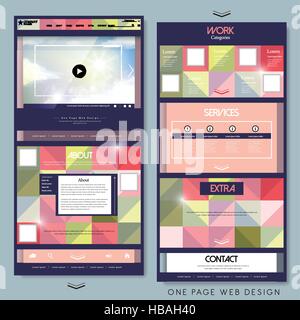 Modern Colorful Abstract One Page Eco Web Site Creative Design Concept ... image.