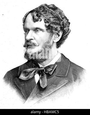 Count Gyula Andrassy de Csikszentkiraly et Krasznahorka, 8 March 1823 , 18 February 1890, was a Hungarian statesman, who served as Prime Minister of Hungary, hictorical illustration from 1880 Stock Photo