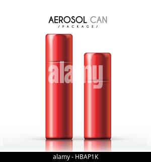 aerosol can package isolated on white background Stock Vector Image ...