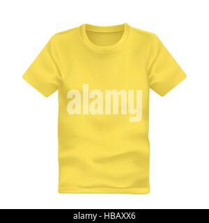 man's t-shirt in black isolated on white background Stock Vector