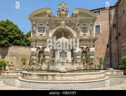 A very nice fountain in Tivoli, Italy Stock Photo