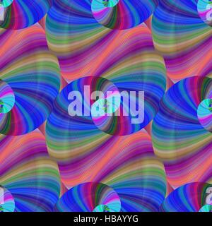 Seamless abstract colorful computer generated fractal pattern background Stock Vector