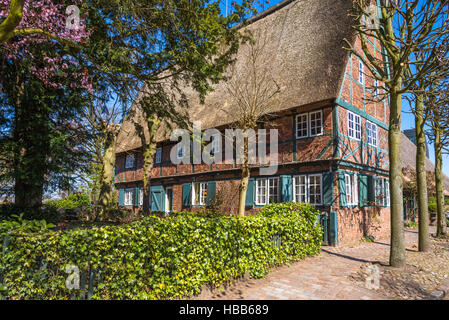 Old Farmhouse from 1759 in Hamburg Altona Stock Photo