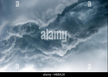 Dramatic sky with stormy clouds Stock Photo